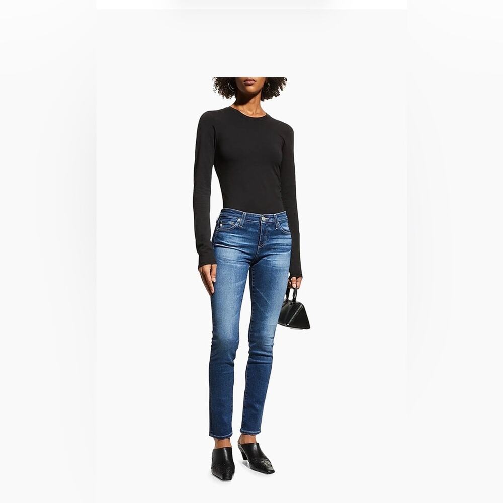 AG Adriano Goldschmied Prima Cigarette Jeans – Size 28 Mid Rise Stretch Denim
